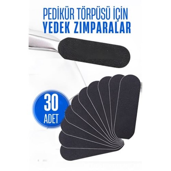 Modacar Ayak Törpü Yedeği Yapışkanlı Törpü Zımparası Pedikür Törpü Yedeği 30 ADET Modacar Ayak Törpü Yedeği Yapışkanlı Törpü Zımparası Pedikür Törpü Yedeği 30 ADET