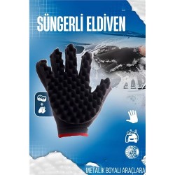 Modacar Süngerli Oto Yıkama Eldiveni Metalik Boyalar İçin