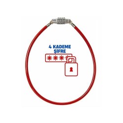 Engithalat 4 Kademe Şifreli 50 cm Bisiklet Kilidi