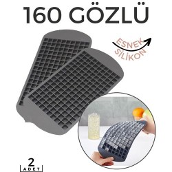 Engithalat Hızlı Mini Buz Kalıbı 2 li 160 Bölme Esnek Silikon