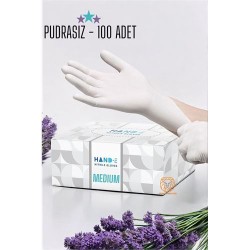 Engithalat Kuaför Eldiven Güzellik Salonu Berber Dövme Eldiveni MEDIUM BEYAZ 100 ADET