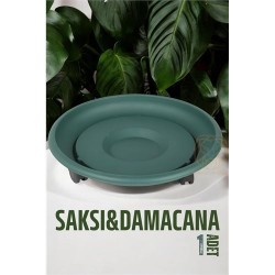 Engithalat Tekerlekli Saksı Altığı 37 CM YEŞİL