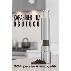 Engithalat Karabiber Tuz Öğütücü Profesyonel 304 Paslanmaz Çelik Manuel Baharat Değirmeni