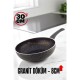 Engithalat Granit Döküm 8 Cm Derin Wok Tava - Yapışmaz Wok Tava -  30 Cm