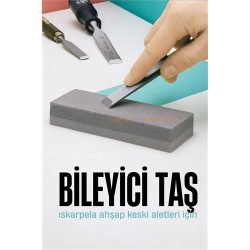 Engithalat Iskarpela Ahşap Keski Oyma Aletleri Bileyici Taş 2 Taraflı