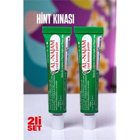 Engithalat Geçici Dövme Kınası - Tüp Hint Kınası Kırmızı 2li SET Al-Najam Engithalat Geçici Dövme Kınası - Tüp Hint Kınası Kırmızı 2li SET Al-Najam