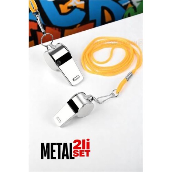 Engithalat Metal Düdük - Spor Düdüğü - Hakem Düdüğü Metal Deprem Düdüğü 2 li SET Engithalat Metal Düdük - Spor Düdüğü - Hakem Düdüğü Metal Deprem Düdüğü 2 li SET