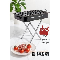 Engithalat Xl Emaye Mangal Katlanır Ayaklı 52 x 32 cm 720535
