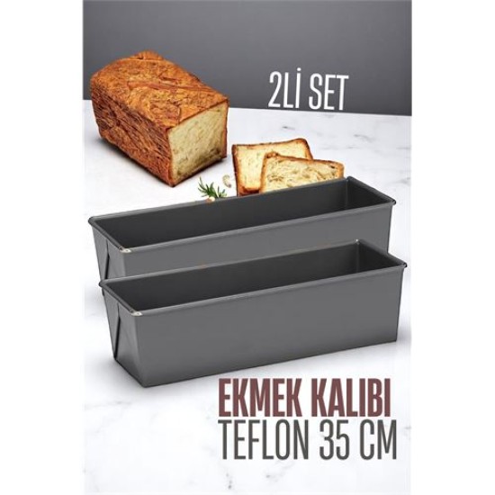 Modacar Teflon Ekmek Pişirme Kalıbı Evde Ekmek Yapımı Kalıbı 2 adet 35 CM Modacar Teflon Ekmek Pişirme Kalıbı Evde Ekmek Yapımı Kalıbı 2 adet 35 CM