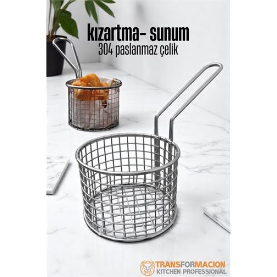 Modacar Patates Kızartma Süzgeci - Sunum Süzgeci 304 Paslanmaz Çelik Modacar Patates Kızartma Süzgeci - Sunum Süzgeci 304 Paslanmaz Çelik