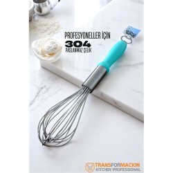 Modacar Açacaklı Çırpıcı 304 Paslanmaz Çelik Yumurta ve Sos Çırpıcı Çırpma Teli