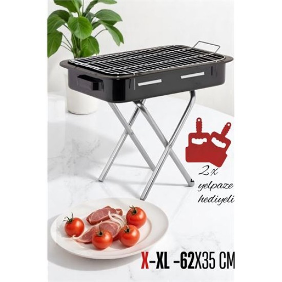Modacar X-Xl Emaye Mangal Katlanır Ayaklı 62 x 35 cm Modacar X-Xl Emaye Mangal Katlanır Ayaklı 62 x 35 cm