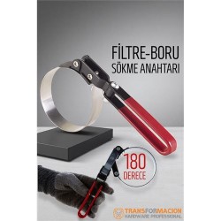 Modacar 180 Derece Çelik Çemberli Filtre Sökme Anahtarı - Boru Sökme Anahtarı