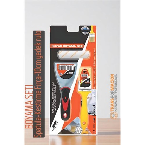 Modacar Boyama Seti - Spatula - Kestirme Fırça - 10cm yedek rulo Modacar Boyama Seti - Spatula - Kestirme Fırça - 10cm yedek rulo