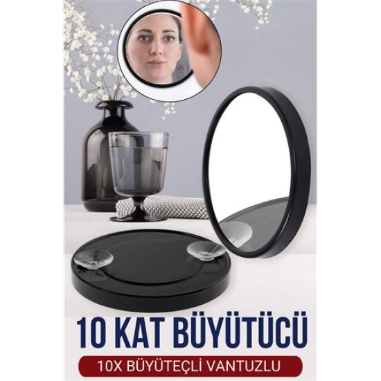 Modacar 9 Cm 10X Büyüteçli Makyaj Aynası Modacar 9 Cm 10X Büyüteçli Makyaj Aynası