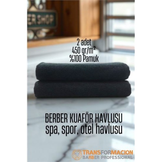 Modacar Kuaför Berber Havlusu 2 ADET Pamuk Berber Havlusu 50x90 Siyah Modacar Kuaför Berber Havlusu 2 ADET Pamuk Berber Havlusu 50x90 Siyah