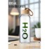 Transformacion Cam Matara - 800 Ml Bambu Kapaklı Borosilikat Cam Matara - Ofis Matarası