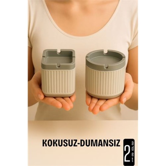 Kokusuz Dumansız Küllük - 2 li Küllük Seti Kafe Küllüğü Restoran Küllüğü Masaüstü Küllük Kokusuz Dumansız Küllük - 2 li Küllük Seti Kafe Küllüğü Restoran Küllüğü Masaüstü Küllük