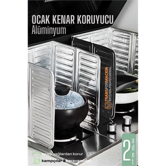 Modacar Ocak Kenar Koruyucu 2 Lİ Alüminyum Levha - Ev Kamp Karavan Ocak Koruyucu Modacar Ocak Kenar Koruyucu 2 Lİ Alüminyum Levha - Ev Kamp Karavan Ocak Koruyucu