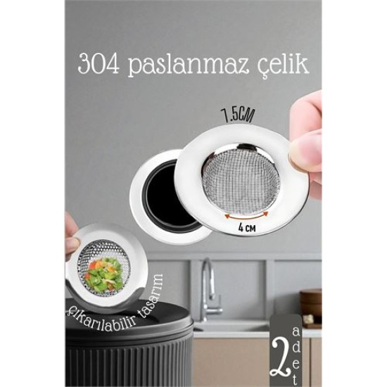 Modacar Lavabo Süzgeci - 7.5 cm Çap 2 Lİ SET Gider Sügeci Lavabo Süzgeci Modacar Lavabo Süzgeci - 7.5 cm Çap 2 Lİ SET Gider Sügeci Lavabo Süzgeci
