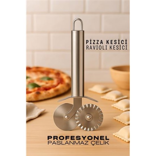 Modacar Pizza Kesici Profesyonel Çelik Hamur Ravioli Kesici Modacar Pizza Kesici Profesyonel Çelik Hamur Ravioli Kesici