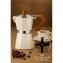 Modacar Italyan Moka Pot - 6061 Saf Alüminyum  Ahşap Saplı - 6 kişilik KREM