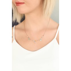 Yusufçuk Figürlü Renkli Boncuk Bayan Kolye