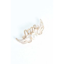 Zirkon Taşlı Metal Broş