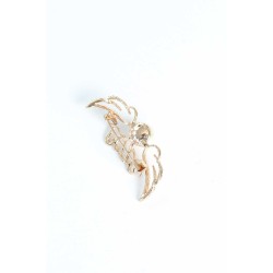 Zirkon Taşlı Metal Broş