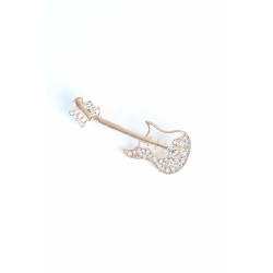 Zirkon Taşlı Metal Broş