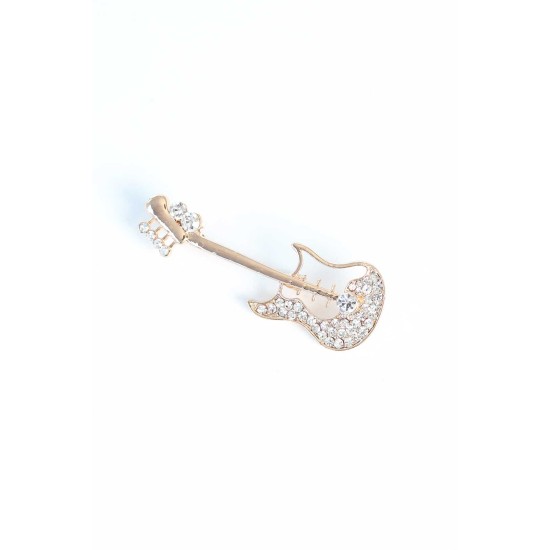 Zirkon Taşlı Metal Broş Zirkon Taşlı Metal Broş