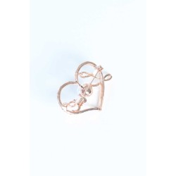 Zirkon Taşlı Metal Broş
