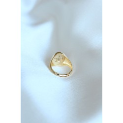 Yıldız Model Gold Renk Yüzük