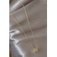 Gold Renkli Zirkon Taşlı Küp Model G Harfli Kolye Gold Renkli Zirkon Taşlı Küp Model G Harfli Kolye