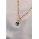 Yeni Sezon Siyah Renk Smile Model Retro Gold Metal Kolye Yeni Sezon Siyah Renk Smile Model Retro Gold Metal Kolye