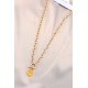 Yeni Sezon Sarı Renk Smile Model Retro Gold Metal Kolye Yeni Sezon Sarı Renk Smile Model Retro Gold Metal Kolye