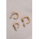 Yılan Tasarımlı Halka Model Gold Metal Küpe Seti Yılan Tasarımlı Halka Model Gold Metal Küpe Seti