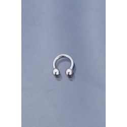 Silver Renk Yarım Halka 316L Cerrahi Çelik Piercing
