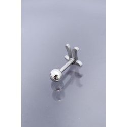 Gümüş Renk Pİ Sembol 316L Cerrahi Çelik Piercing