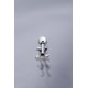 Gümüş Renk Pİ Sembol 316L Cerrahi Çelik Piercing Gümüş Renk Pİ Sembol 316L Cerrahi Çelik Piercing