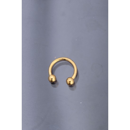 Gold Renkli Yarım Halka 316L Cerrahi Çelik Piercing Gold Renkli Yarım Halka 316L Cerrahi Çelik Piercing