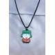 Kyle Broflovski Tasarımlı Siyah Zincirli Erkek Kolye Kyle Broflovski Tasarımlı Siyah Zincirli Erkek Kolye