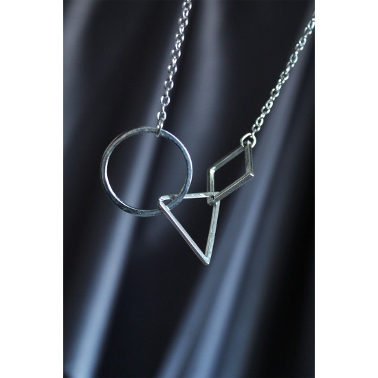 Silver Renk Squid Game Unisex Kolye Silver Renk Squid Game Unisex Kolye
