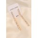 Gold Renk Metal Su Yolu Model Çift Küpe Gold Renk Metal Su Yolu Model Çift Küpe