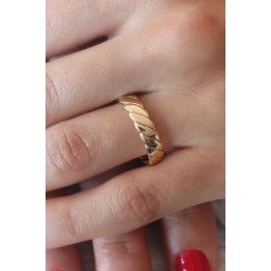 Gold Renk Sarmal Model Kadın Yüzük