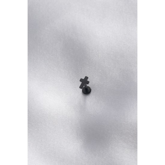 316L Cerrahi Çelik Siyah Renk Tragus Piercing 316L Cerrahi Çelik Siyah Renk Tragus Piercing
