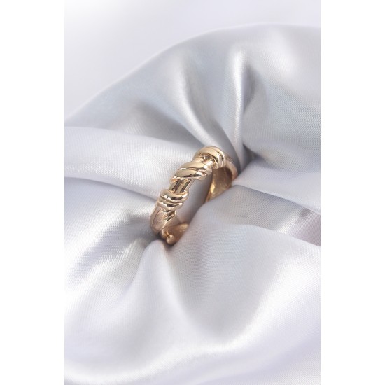 Gold Renk Sarmal Model Kadın Yüzük Gold Renk Sarmal Model Kadın Yüzük