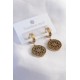316L Çelik Gold Renk Lotus Kadın Küpe 316L Çelik Gold Renk Lotus Kadın Küpe