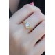 Gold Renk Zirkon Taşlı Kalp Model Charm Pirinç Kadın Yüzük Gold Renk Zirkon Taşlı Kalp Model Charm Pirinç Kadın Yüzük