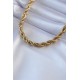 316L Çelik Gold Renk Burgu Model 45 cm Kadın Kolye 316L Çelik Gold Renk Burgu Model 45 cm Kadın Kolye